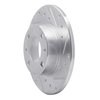 E-Line Drilled & Slotted Silver Brake Rotor, 1966-1992 Fits Multiple Makes/Models, Position: Front & Rear Right - image 4