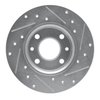 E-Line Drilled & Slotted Silver Brake Rotor, 2009-2019 Mopar, Position: Rear Left - image 3