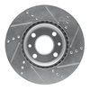 E-Line Drilled & Slotted Silver Brake Rotor, 2009-2019 Mopar, Position: Front Left - image 3