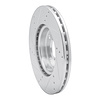 E-Line Drilled & Slotted Silver Brake Rotor, 2009-2019 Mopar, Position: Front Right - image 1
