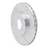 E-Line Drilled & Slotted Silver Brake Rotor, 2009-2019 Mopar, Position: Front Right - image 4