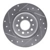 E-Line Drilled & Slotted Silver Brake Rotor, 2014-2019 Mopar, Position: Rear Right - image 4