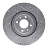 E-Line Drilled & Slotted Silver Brake Rotor, 2012-2019 Mopar, Position: Front Left - image 4