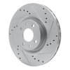 E-Line Drilled & Slotted Silver Brake Rotor, 2012-2019 Mopar, Position: Front Right - image 2