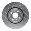E-Line Drilled & Slotted Silver Brake Rotor, 2012-2019 Mopar, Position: Front Right - image 3