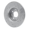 E-Line Drilled & Slotted Silver Brake Rotor, 2013-2019 Mopar, Position: Rear Left - image 3