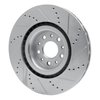 E-Line Drilled & Slotted Silver Brake Rotor, 2014-2019 Mopar, Position: Front Left - image 2