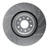 E-Line Drilled & Slotted Silver Brake Rotor, 2014-2019 Mopar, Position: Front Left - image 4