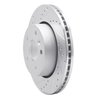 E-Line Drilled & Slotted Silver Brake Rotor, 1994-2002 Land Rover, Position: Front Left - image 2