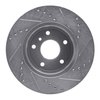 E-Line Drilled & Slotted Silver Brake Rotor, 1999-2004 Land Rover, Position: Front Left - image 2
