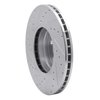 E-Line Drilled & Slotted Silver Brake Rotor, 2003-2005 Land Rover, Position: Front Right - image 3