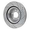 E-Line Drilled & Slotted Silver Brake Rotor, 2005-2009 Land Rover, Position: Front Left - image 1