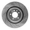 E-Line Drilled & Slotted Silver Brake Rotor, 2005-2009 Land Rover, Position: Front Left - image 4