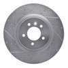 E-Line Drilled & Slotted Silver Brake Rotor, 2006-2017 Land Rover, Position: Front Left - image 2