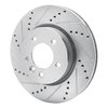 E-Line Drilled & Slotted Silver Brake Rotor, 2005-2007 Land Rover, Position: Front Left - image 2