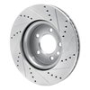 E-Line Drilled & Slotted Silver Brake Rotor, 2005-2007 Land Rover, Position: Front Left - image 3