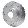 E-Line Drilled & Slotted Silver Brake Rotor, 2006-2012 Land Rover, Position: Front Left - image 2