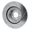 E-Line Drilled & Slotted Silver Brake Rotor, 2006-2012 Land Rover, Position: Front Left - image 4
