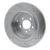 E-Line Drilled & Slotted Silver Brake Rotor, 2006-2012 Land Rover, Position: Rear Left - image 4