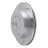 E-Line Drilled & Slotted Silver Brake Rotor, 2008-2012 Land Rover, Position: Rear Left - image 2