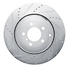 E-Line Drilled & Slotted Silver Brake Rotor, 2010-2012 Land Rover, Position: Rear Left - image 1