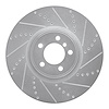 E-Line Drilled & Slotted Silver Brake Rotor, 2010-2012 Land Rover, Position: Front Right - image 1