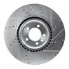 E-Line Drilled & Slotted Silver Brake Rotor, 2010-2017 Land Rover, Position: Front Left - image 2