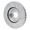 E-Line Drilled & Slotted Silver Brake Rotor, 2010-2017 Land Rover, Position: Front Left - image 3