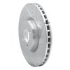 E-Line Drilled & Slotted Silver Brake Rotor, 2010-2017 Land Rover, Position: Front Right - image 2