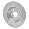 E-Line Drilled & Slotted Silver Brake Rotor, 2009-2015 Fits Multiple Makes/Models, Position: Rear Left - image 2