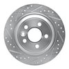 E-Line Drilled & Slotted Silver Brake Rotor, 2009-2015 Fits Multiple Makes/Models, Position: Rear Left - image 4