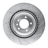 E-Line Drilled & Slotted Silver Brake Rotor, Fits Select Land Rover, Position: Rear Left - image 3