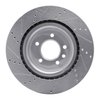 E-Line Drilled & Slotted Silver Brake Rotor, Fits Select Land Rover, Position: Rear Right - image 3