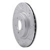E-Line Drilled & Slotted Silver Brake Rotor, Fits Select Land Rover, Position: Rear Right - image 4