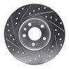 E-Line Drilled & Slotted Silver Brake Rotor, 2015-2020 Fits Multiple Makes/Models, Position: Rear Right - image 3