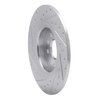 E-Line Drilled & Slotted Silver Brake Rotor, 2015-2020 Fits Multiple Makes/Models, Position: Rear Right - image 4