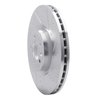 E-Line Drilled & Slotted Silver Brake Rotor, Fits Select Land Rover, Position: Front Right - image 2