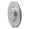 E-Line Drilled & Slotted Silver Brake Rotor, 2018-2020 Land Rover, Position: Front Left - image 1