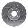 E-Line Drilled & Slotted Silver Brake Rotor, 2018-2020 Land Rover, Position: Front Left - image 4