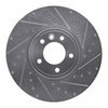 E-Line Drilled & Slotted Silver Brake Rotor, 2018-2020 Land Rover, Position: Front Right - image 2