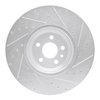 E-Line Drilled & Slotted Silver Brake Rotor, Fits Select Fits Multiple Makes/Models, Position: Front Left - image 4