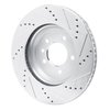 E-Line Drilled & Slotted Silver Brake Rotor, Fits Select Land Rover, Position: Rear Left - image 4