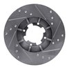 E-Line Drilled & Slotted Silver Brake Rotor, 1985-1994 Subaru, Position: Front Left - image 2