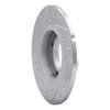E-Line Drilled & Slotted Silver Brake Rotor, 1985-1991 Subaru, Position: Rear Right - image 4