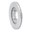 E-Line Drilled & Slotted Silver Brake Rotor, 1987-1994 Subaru, Position: Front Right - image 3