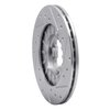 E-Line Drilled & Slotted Silver Brake Rotor, 1989-1994 Subaru, Position: Front Left - image 2