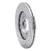 E-Line Drilled & Slotted Silver Brake Rotor, 1989-1994 Subaru, Position: Front Right - image 3