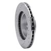 E-Line Drilled & Slotted Silver Brake Rotor, 1990-2001 Subaru, Position: Front Right - image 3