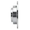 E-Line Drilled & Slotted Silver Brake Rotor, 1990-2008 Fits Multiple Makes/Models, Position: Rear Left - image 3