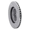 E-Line Drilled & Slotted Silver Brake Rotor, 1990-2016 Fits Multiple Makes/Models, Position: Front Left - image 4